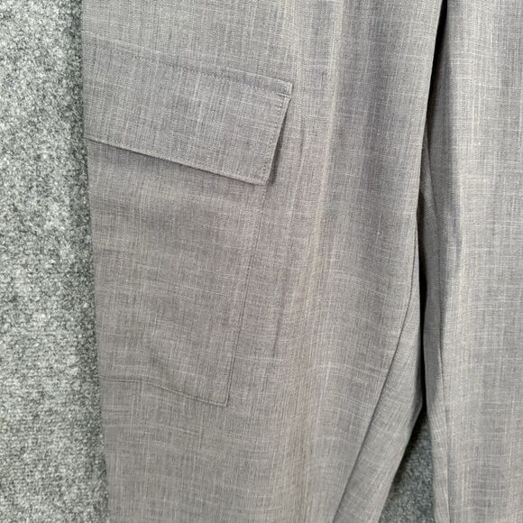 A New Day Tapered Dress Pants Gray Women Sz 8 Cargo Pockets High Rise NWT - Picture 4 of 16